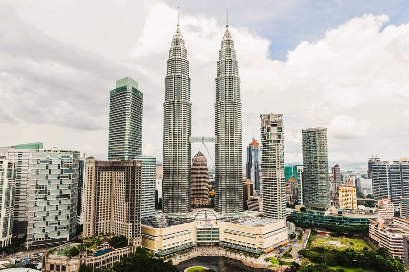 petronas towers kuala lumpur malaysia asia,